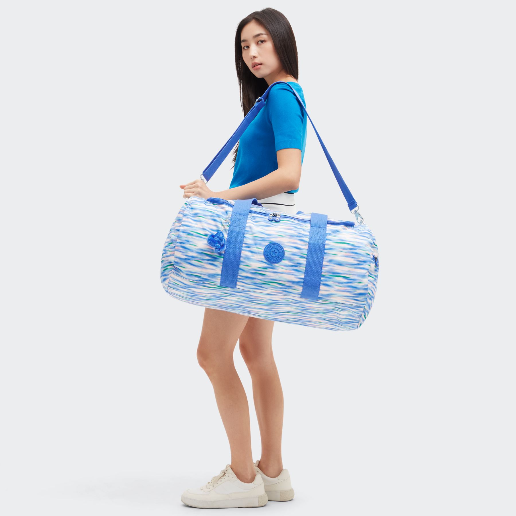 ARGUS M Grand sac de sport week-end avec organisation interne - Diluted Blue