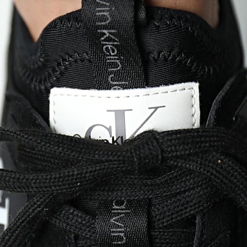 Baskets Runner Sock Laceup 0553 Black Bright White