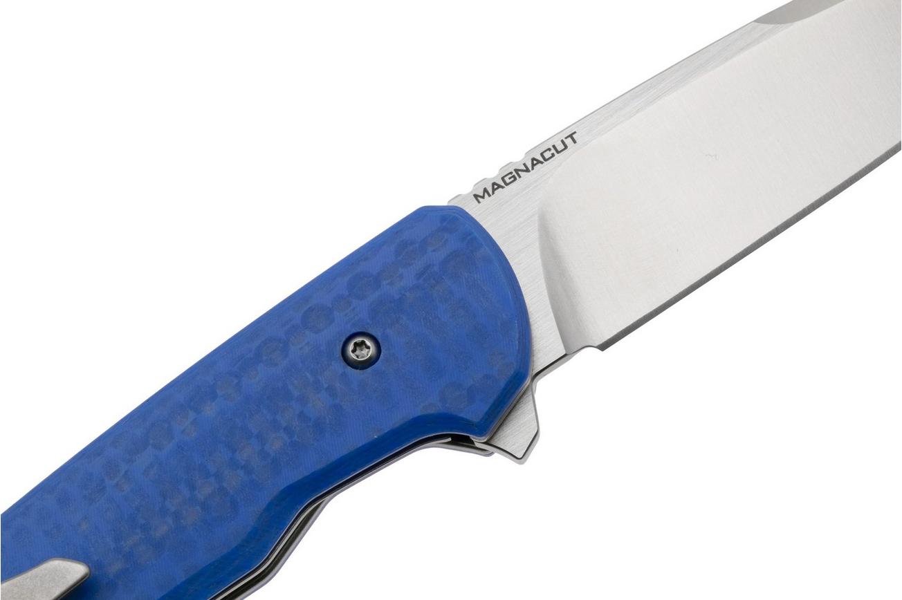 MK Knives & Tools Humbler Skyline 02F.BP002, Satin CPM MagnaCut, Blue CarbonTex G10 zakmes