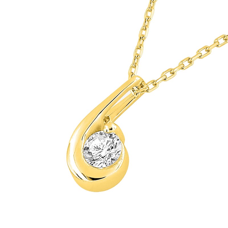 Collier Femme - Oxyde de zirconium - Or 18 Carats - Longueur : 42 cm