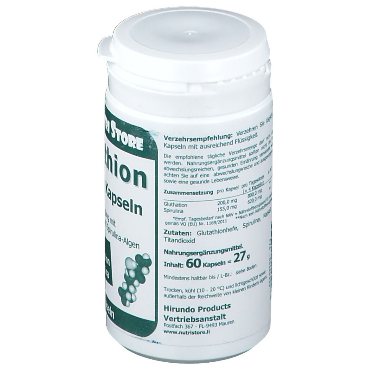 Glutathion 200 mg + Spirulina