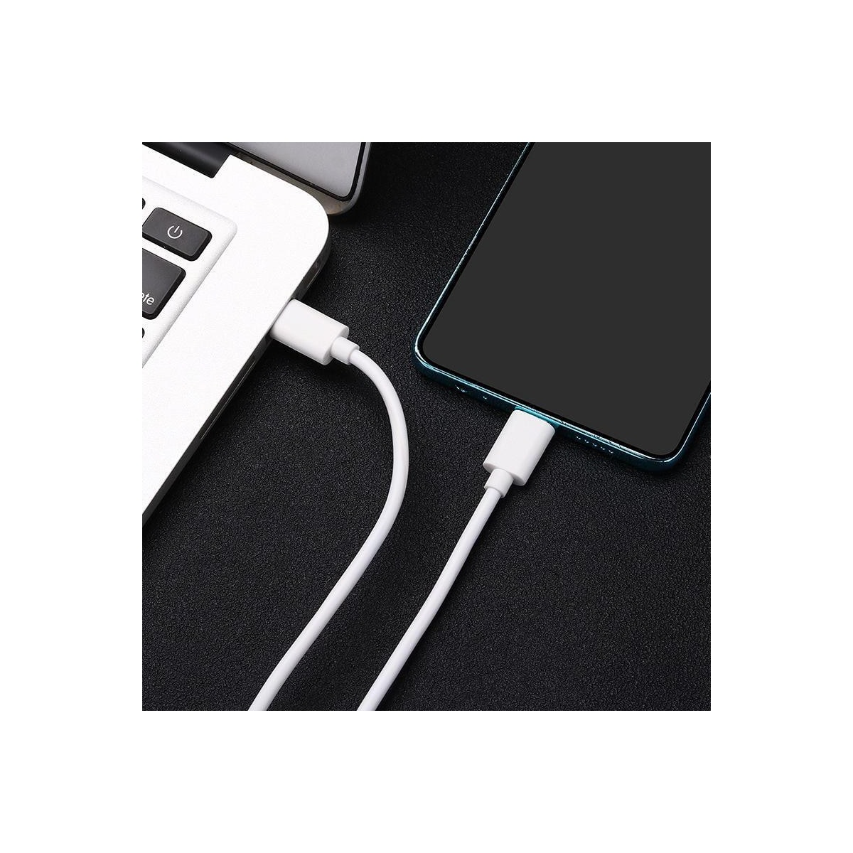 NÖRDIC 2m USB 2.0 USB-C til C-kabel 2,4A 480Mbps 12W