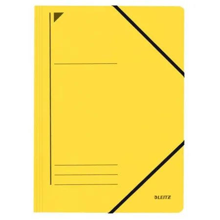 Leitz 39800015 Eckspanner, A4, Füllhöhe 300 Blatt, Pappkarton, gelb