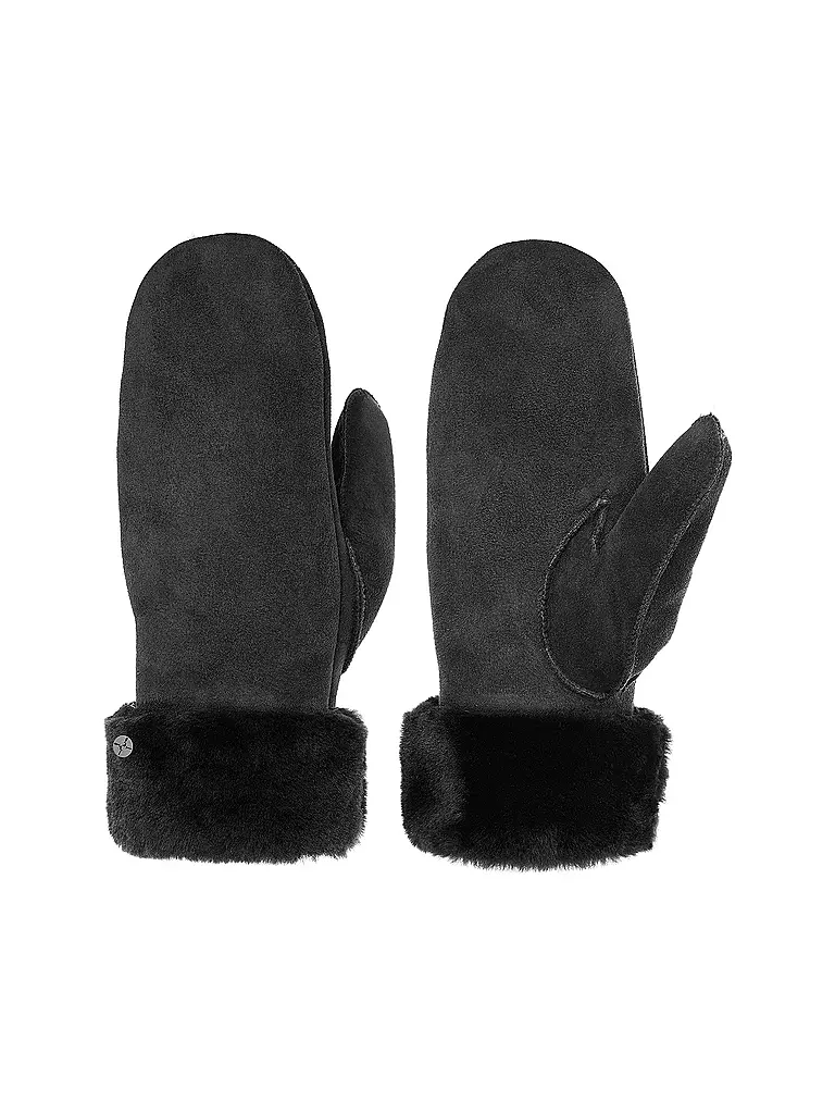 PEARLWOOD Lederhandschuhe - Fäustlinge FIONA schwarz