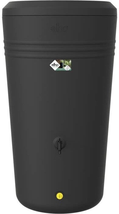 Elho green basics regenton met bloembak zwart 200 L