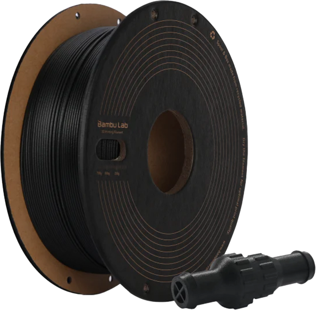 Bambu Lab  PPS-CF Black, Spule (750 g)    Hitzebeständiges, mit Carbon verstärktes PPS Filament in Schwarz
