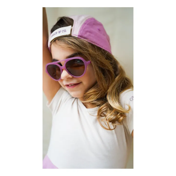 Grech & Co Lunettes de Soleil Aviator | Pourpre