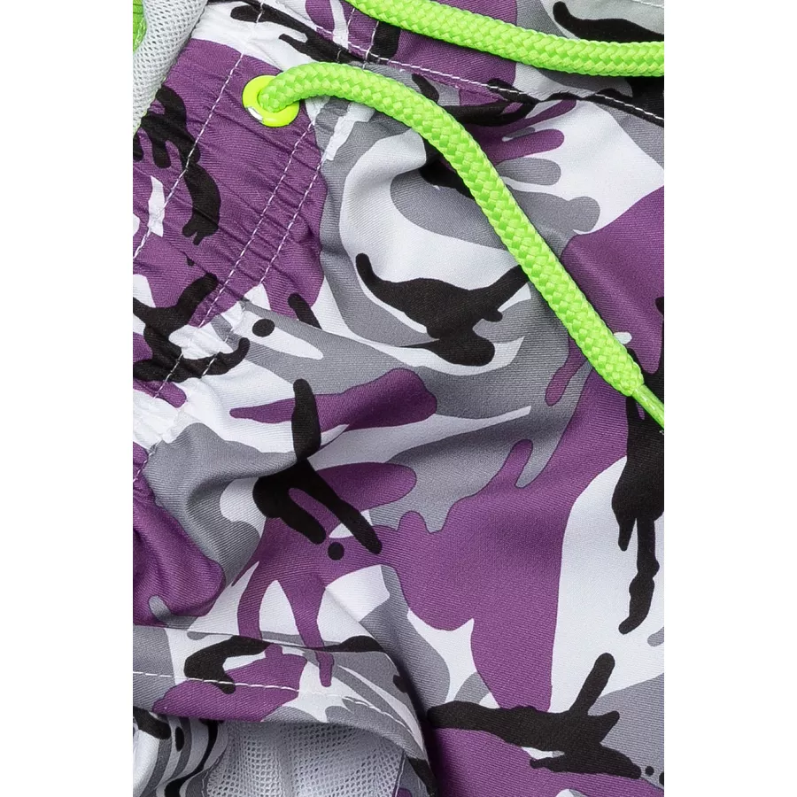 MINOTI Gemusterte Shorts Lila