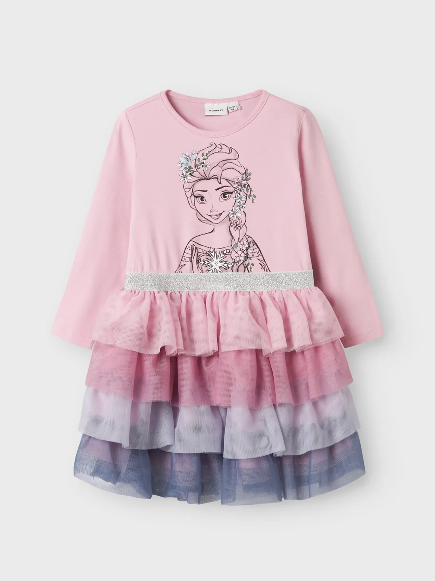 Okanna Frozen Long Sleeve Tulle Dress