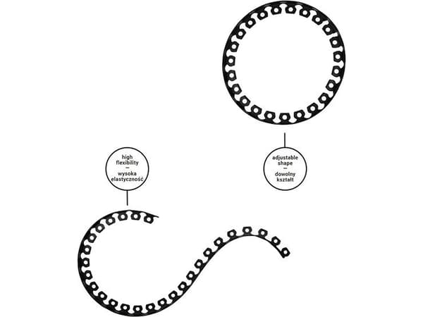 Bradas med EASY BORDER plenkant - 40mm svart