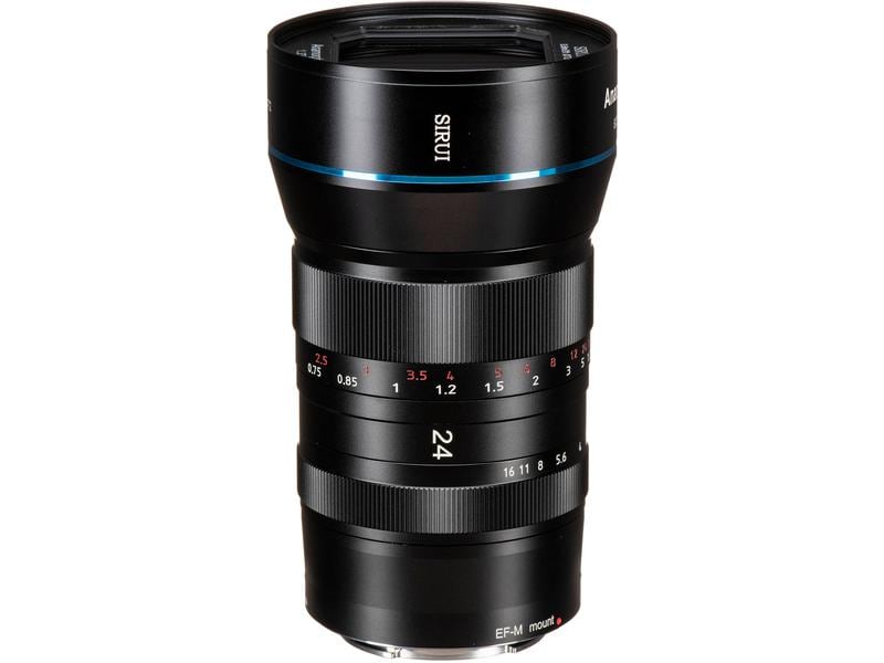 Sirui Festbrennweite 24mm F/2.8 anamorph 1.33x – Canon EF-M Festbrennweite in Kinoqualität für Kameras mit Canon EF-M-Bajonett