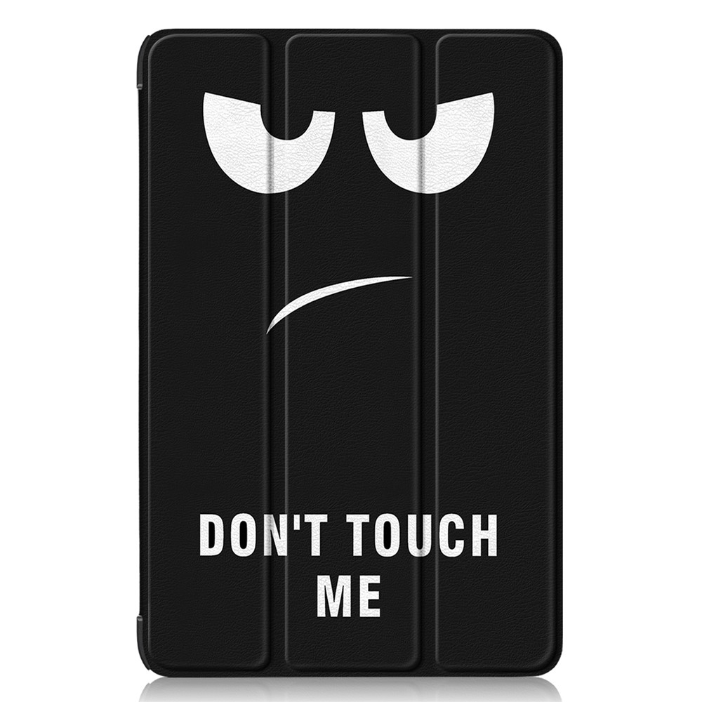 Samsung Galaxy Tab S9 FE Leder Tasche Smart Cover Schutzhülle   S-Pen Halterung - Don't Touch Me