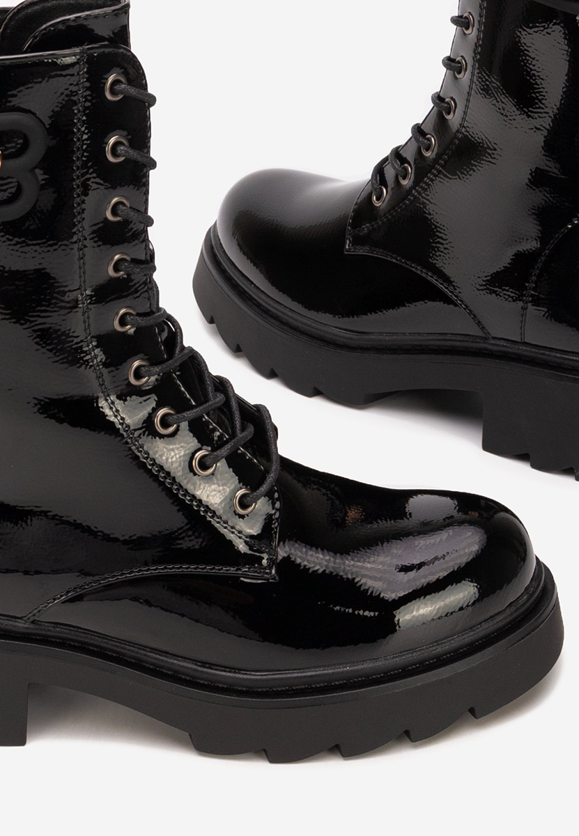 Bottines à lacets femme noirs Bettina