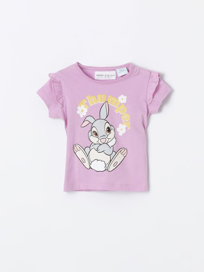 Camiseta estampada Bambi ©DS - Lilás