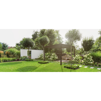 Pergola Deluxe Antraciet 3x3,6m