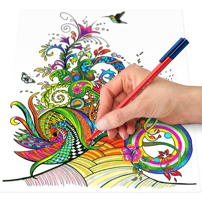 Staedtler triplus - 10 Feutres - couleurs assorties