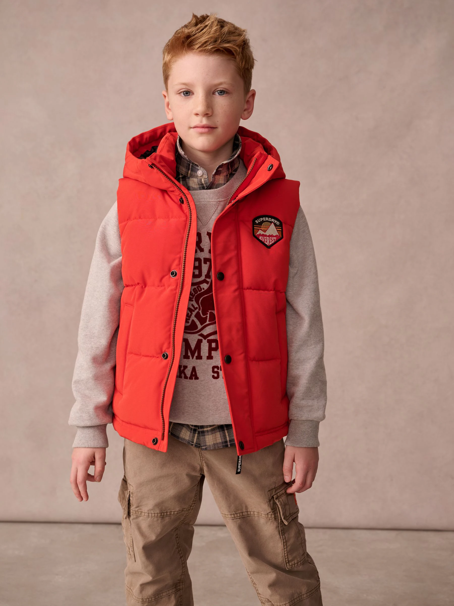 Oranje - Superdry - Everest - Gewatteerde bodywarmer
