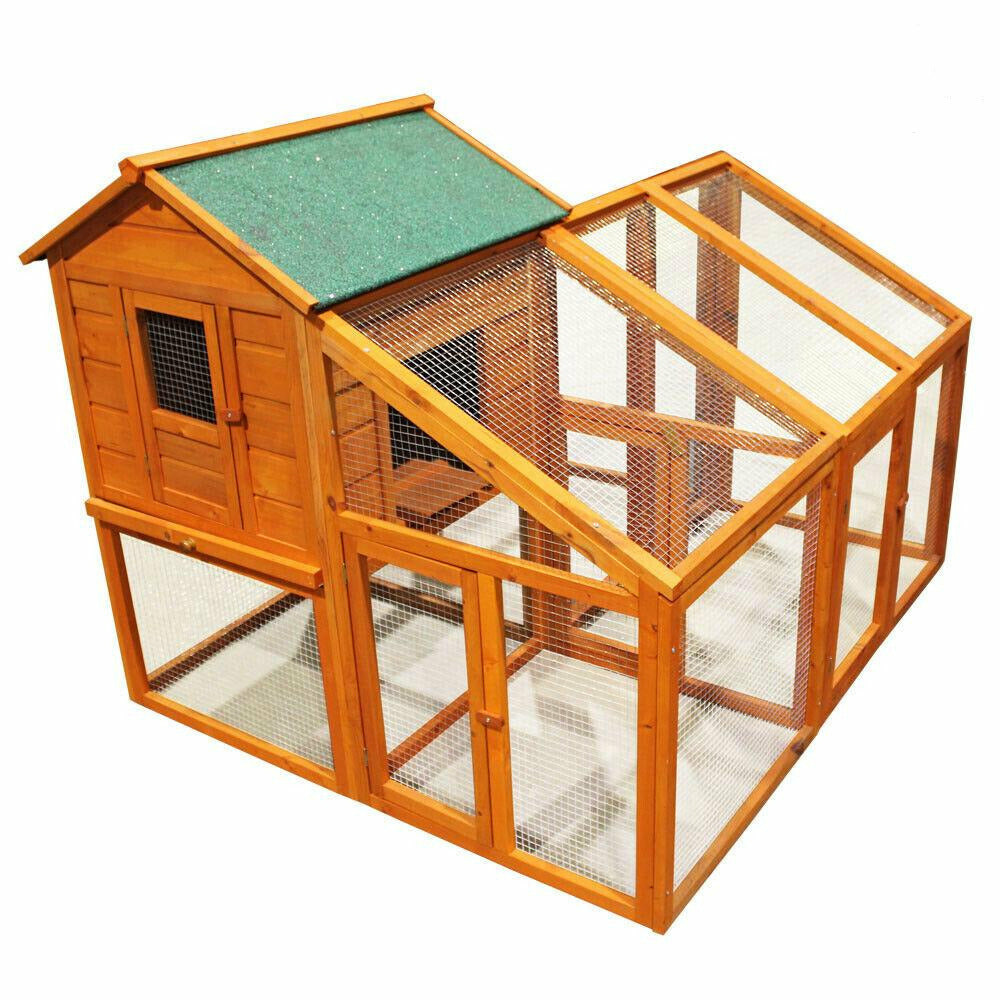 Poulailler clapier enclos bois étable espace libre 229,5 cm