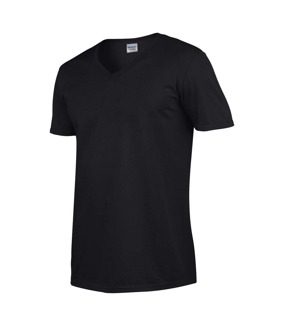 Gildan - T-shirt à manches courtes et col en V - Homme (Noir) - UTBC490