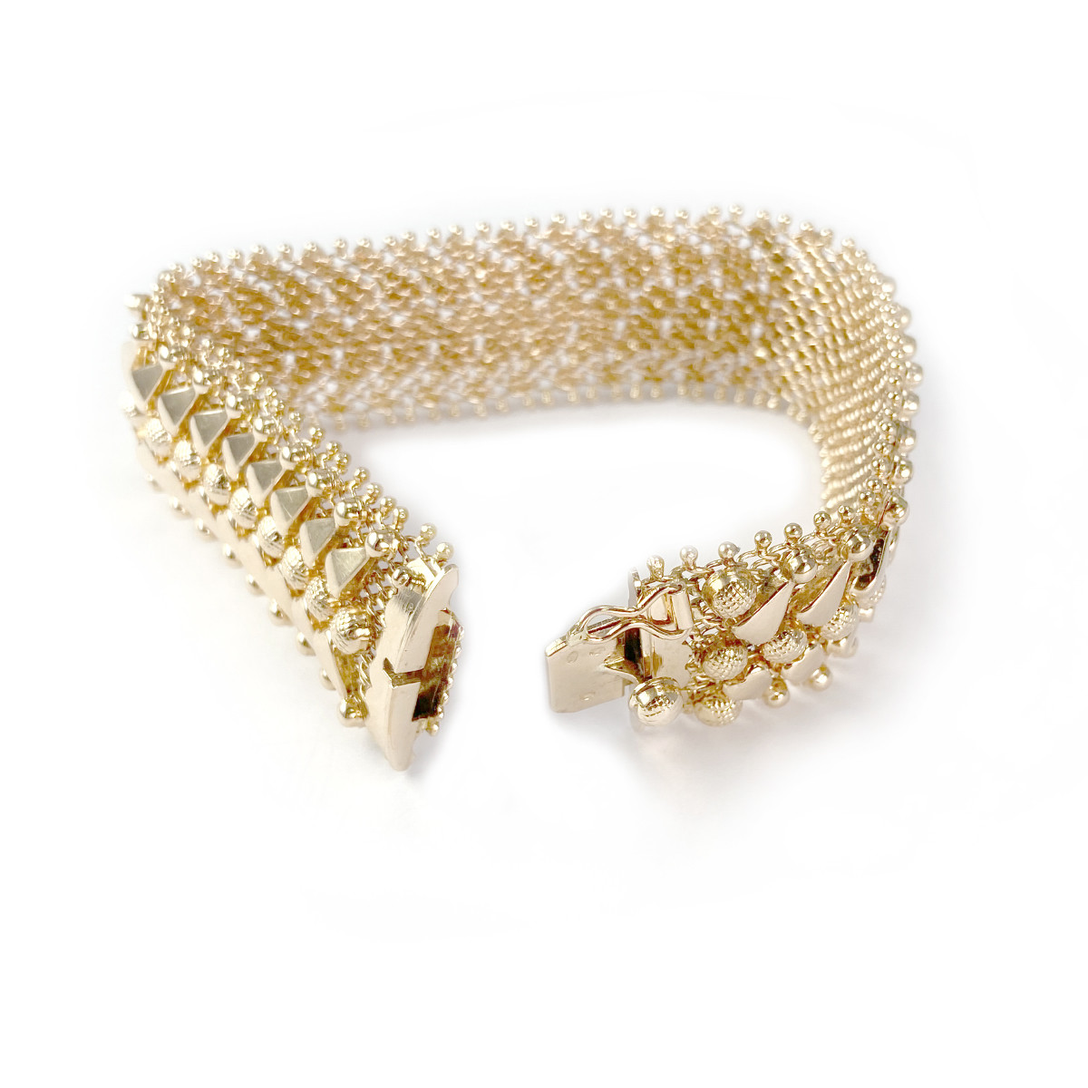 Bracelet d'occasion or 750 jaune maille fantaisie