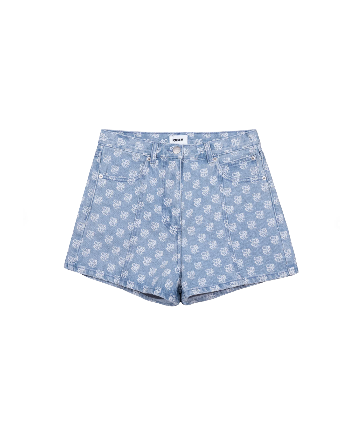 Obey Clash denim Short Damen Blau