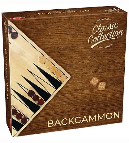 TACTIC Brettspiele - Backgammon - Classic+ Kollektion - Holz