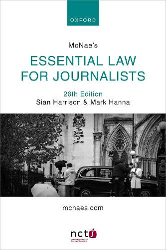 McNae's Essential Law for Journalists (Paperback)
