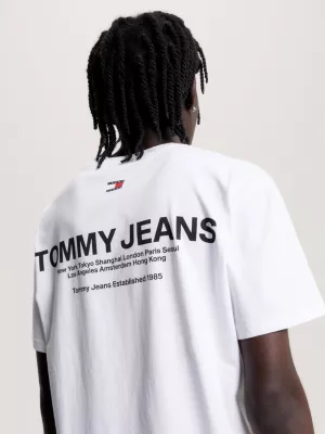 Camiseta clássica com logo nas costas