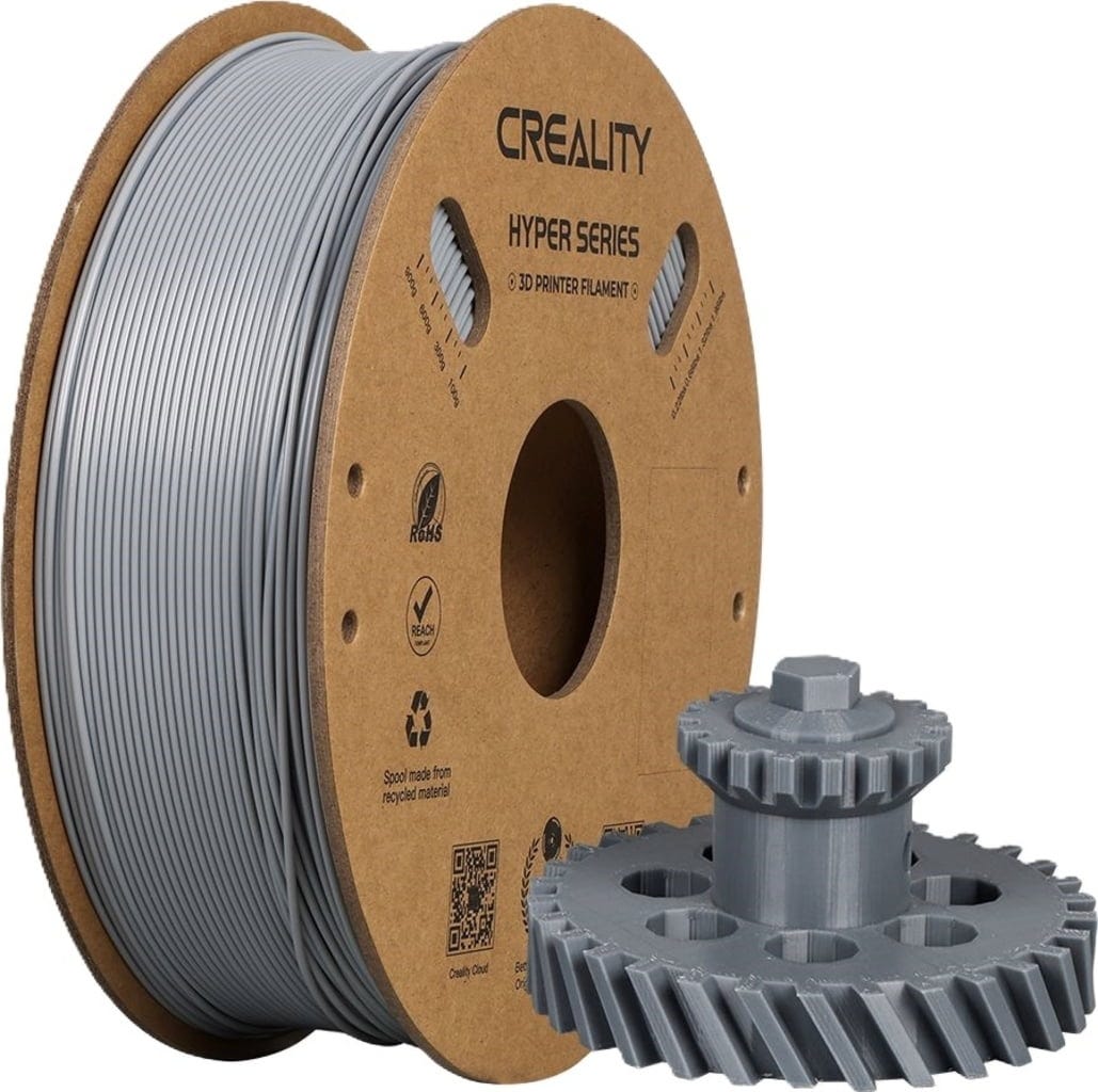 Creality  Hyper ABS Grey, 1,75 mm / 1000 g    High Speed ABS-Filament für 5x höhere Druckgeschwindigkeiten