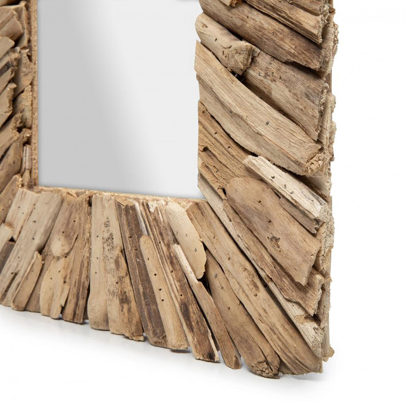 Bazar Bizar Miroir en bois flotté naturel -  60x41x4 cm