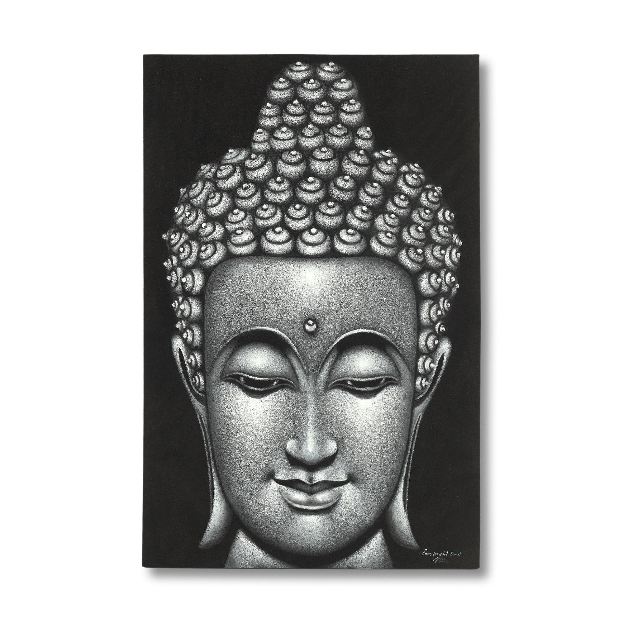 Gemälde 'Buddha Bali Prada', B 80 cm, H 120 cm, T 4 cm von fischer's lagerhaus