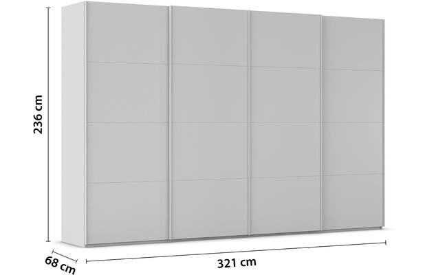Kledingkast Finca Mat Glas
