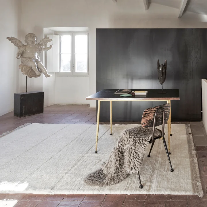 Lorena Canals - Wollteppich Steppe, 80 x 140 cm, sheep white