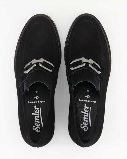 Semler BÄRBEL Slipper in Schwarz