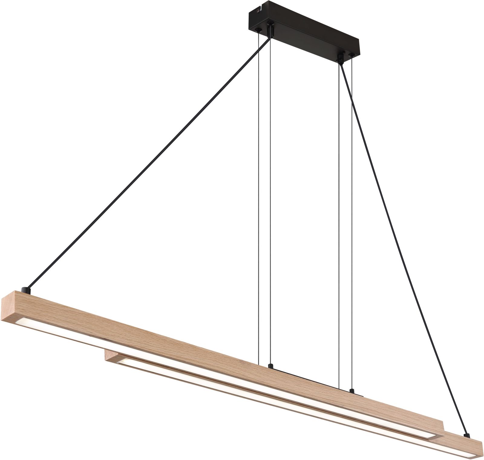 LED-Hängeleuchte - holzfarben - 171 cm