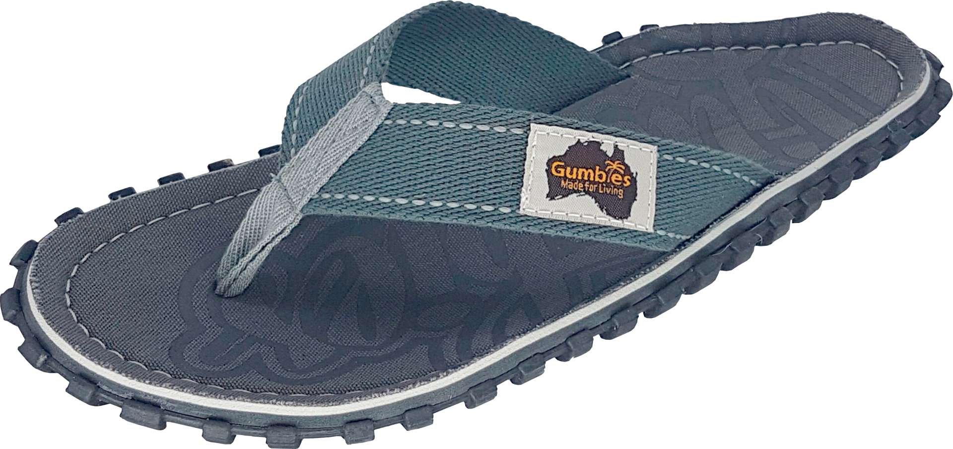 Gumbies Cool Grey Zehenstegsandale