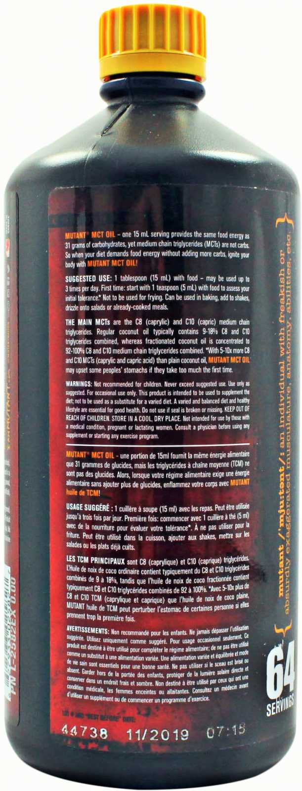 Mutante Óleo MCT 946 ml