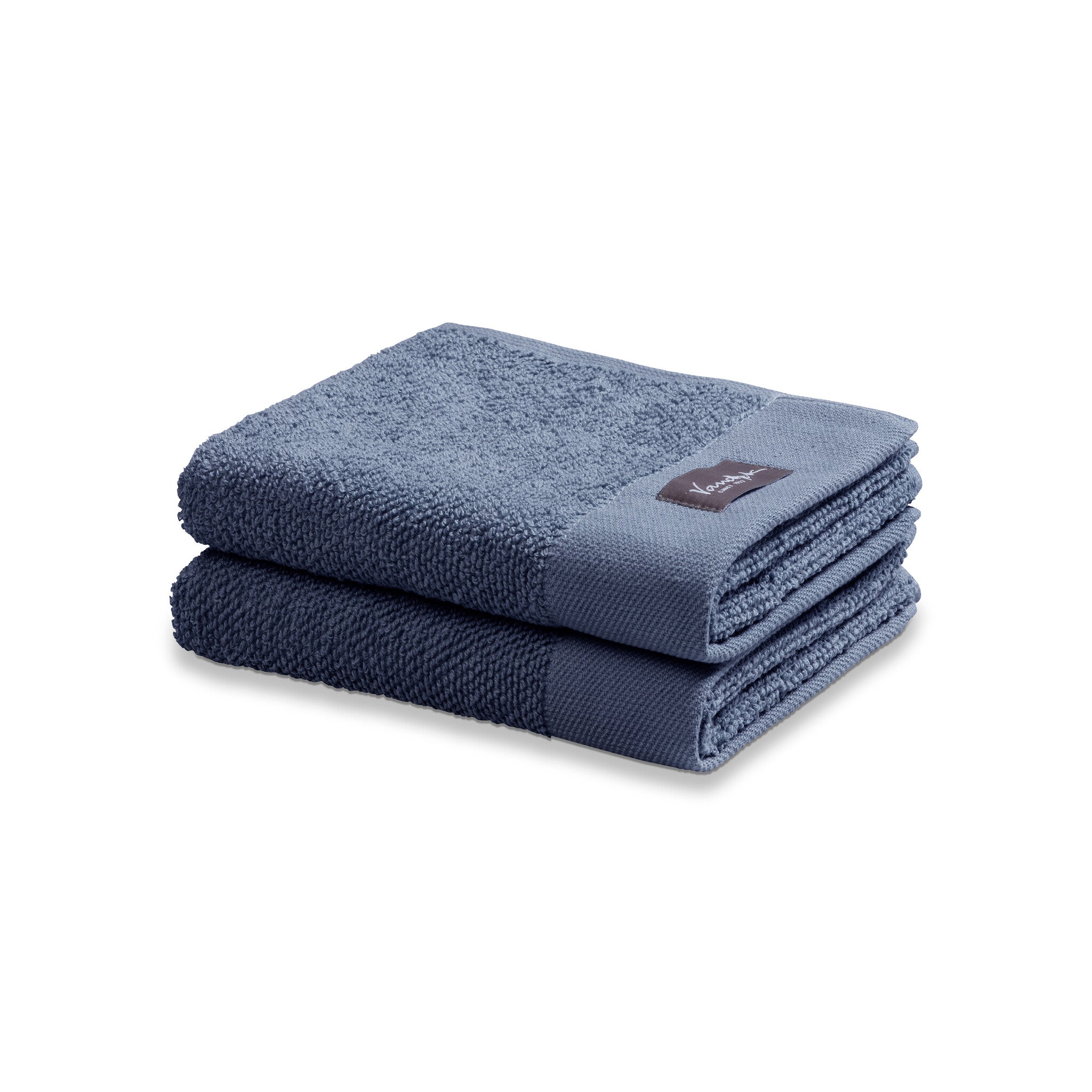 Gastendoek Home Uni Blue Ink | Blauw | Katoen
