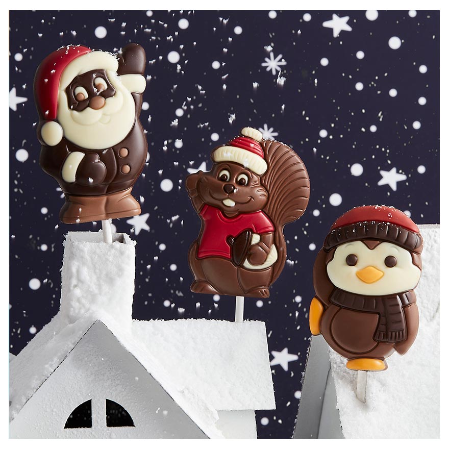 Sucette Pingouin chocolat lait ou noir