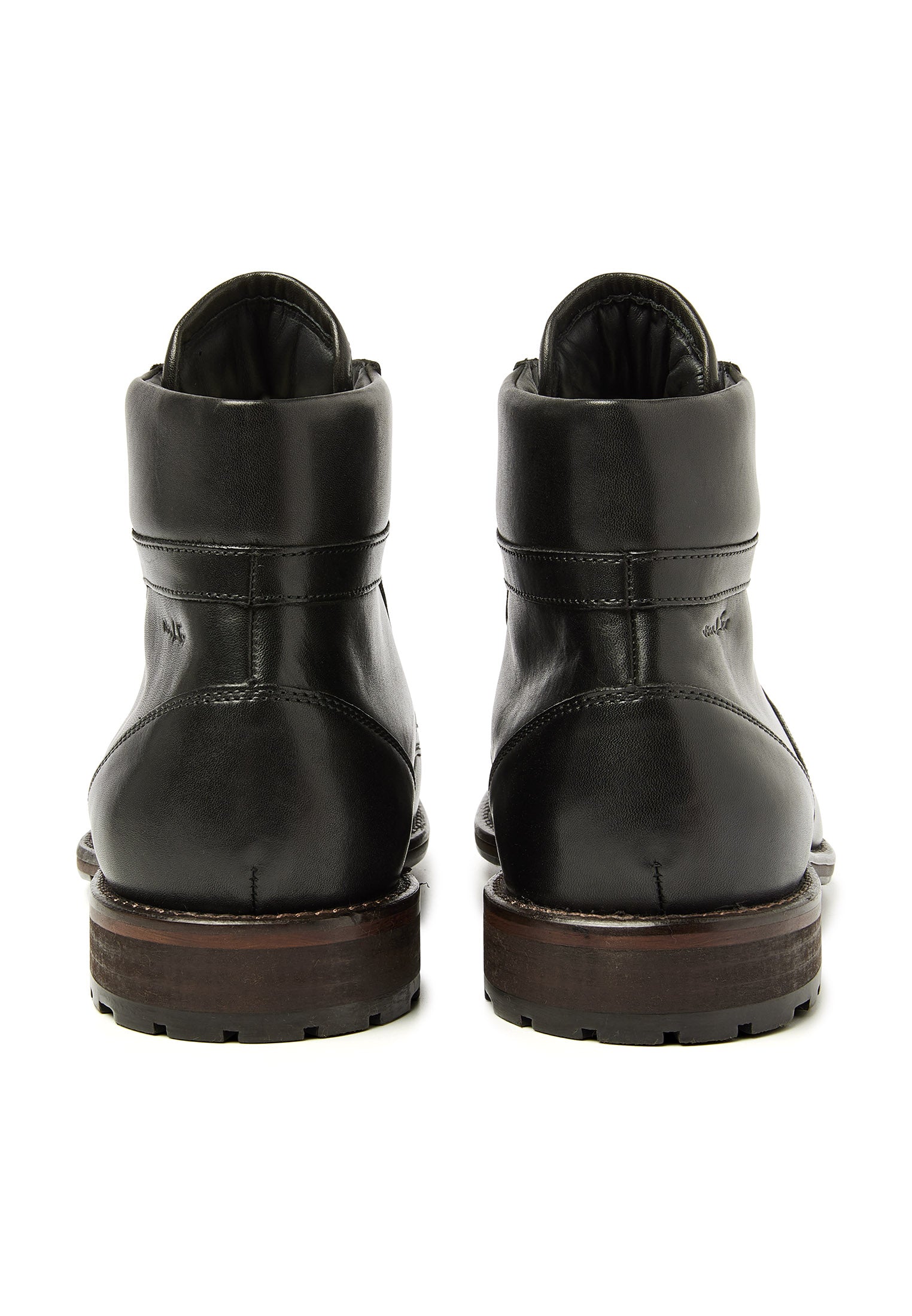Zwart gladleren Henry boot