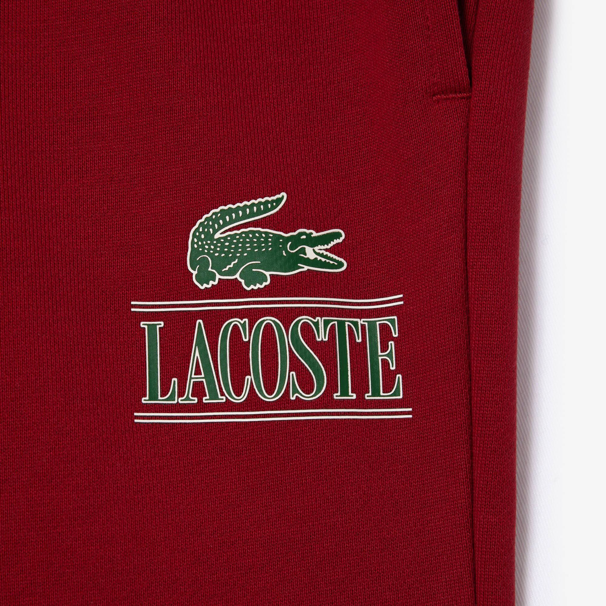 Jogginghose mit Signatur-Aufdruck Trainingshosen - Rot - Lacoste - Unisex