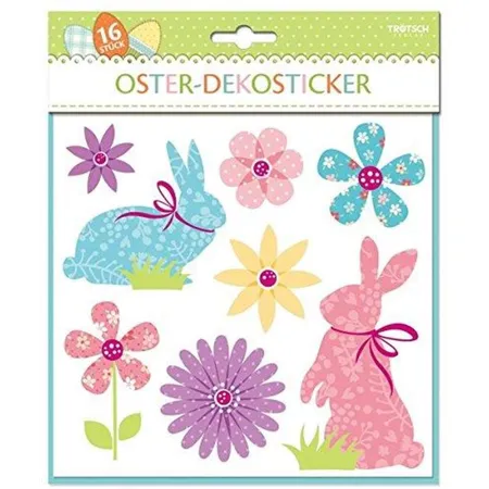Trötsch Oster Dekosticker Vintage beidseitig bedruckt, 16 Stück