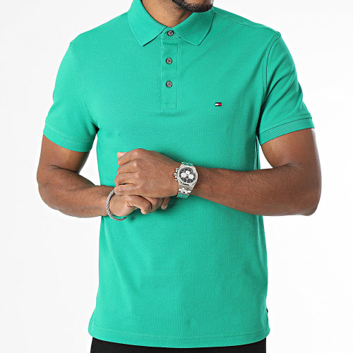 Polo Manches Courtes Slim 1985 7771 Vert