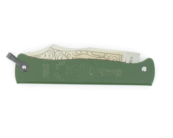 Douk Douk 200 Inox - Manche Acier Couleur VERT Couteau de poche Le Thiers par Cognet Douk Douk