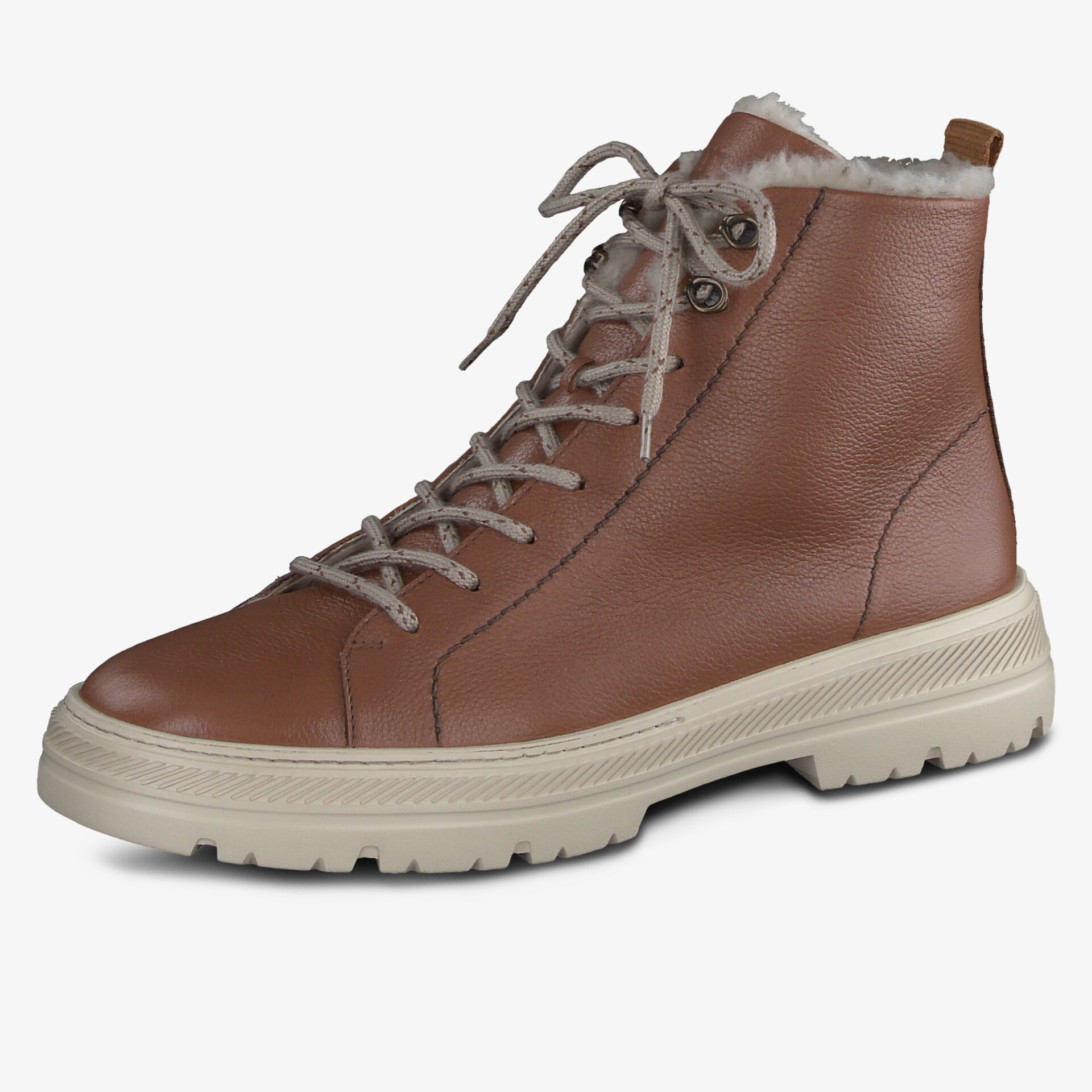paul green Damen Schnürstiefeletten braun