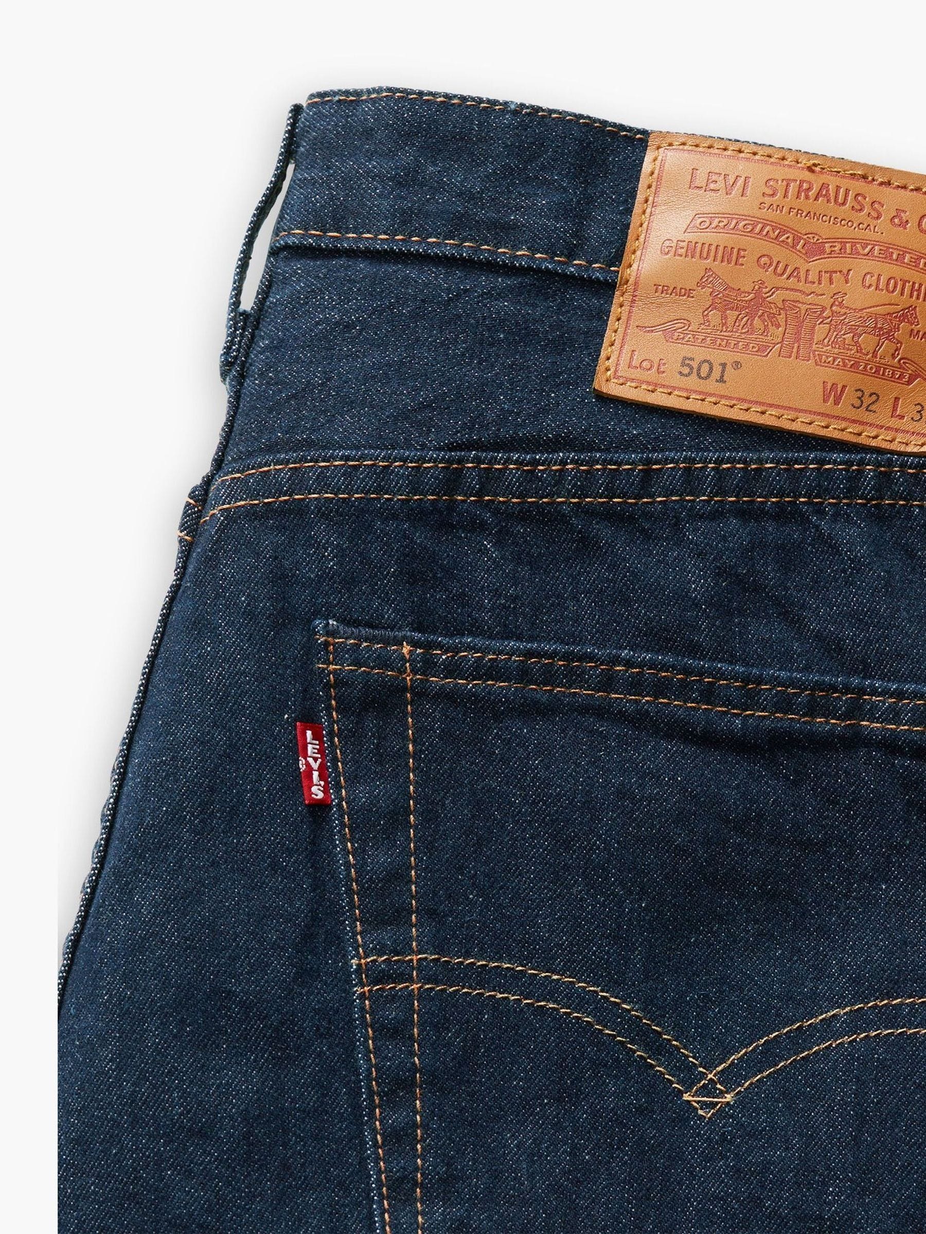 One wash marineblauw met wassing - Levi's® 501® Original jeans