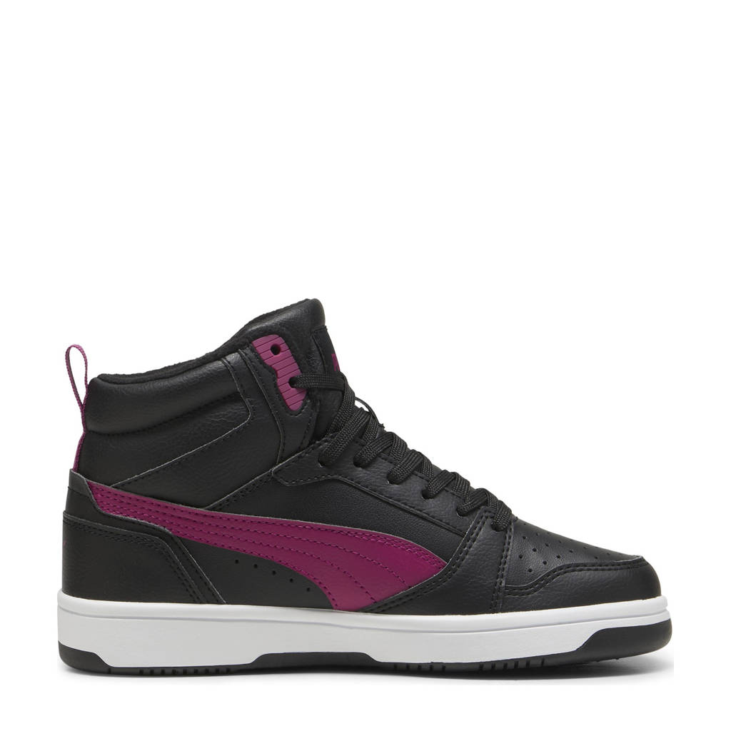 Puma Rebound v6 Midsneakers zwart/roze/wit