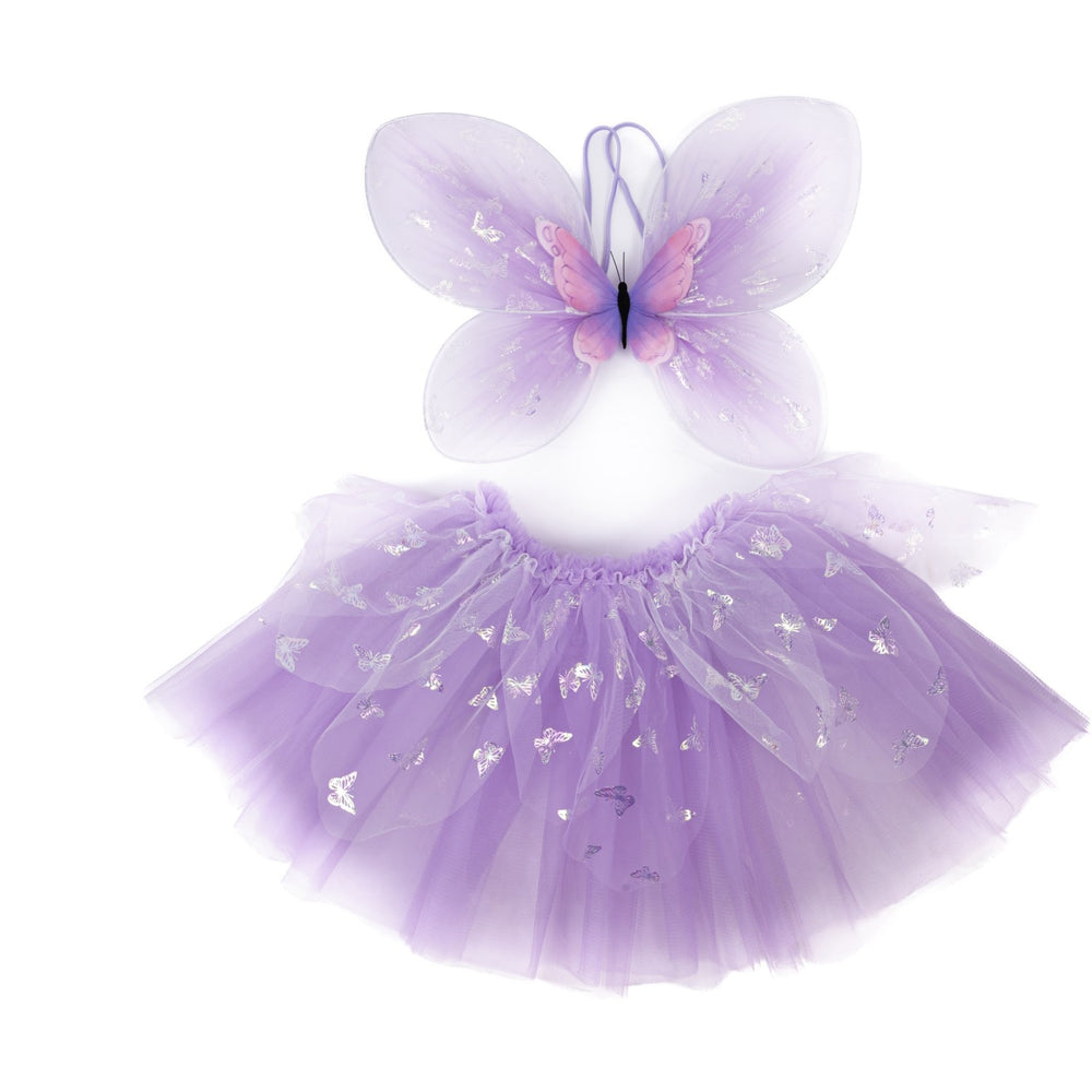 Køb Great Pretenders Flutter Butterfly Skørt, Vinger, & Tryllestav, Purple