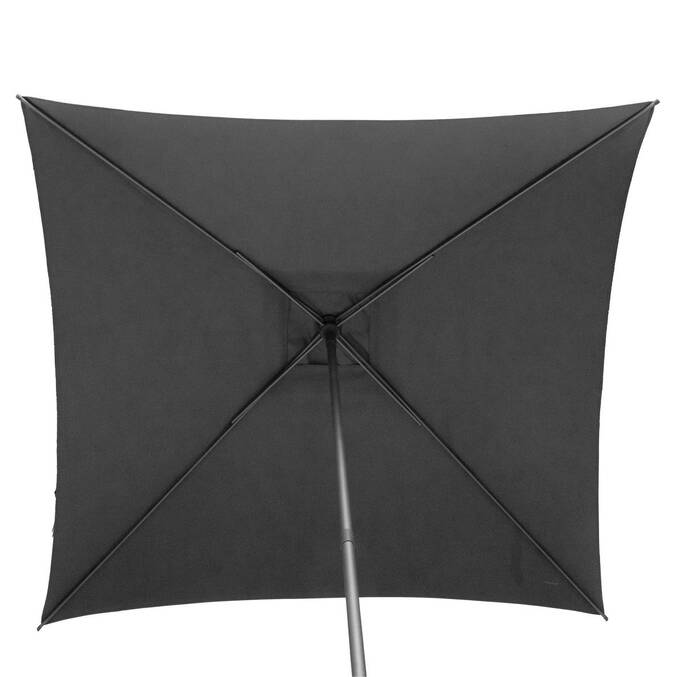 Parasol droit carré inclinable SOYA Ardoise