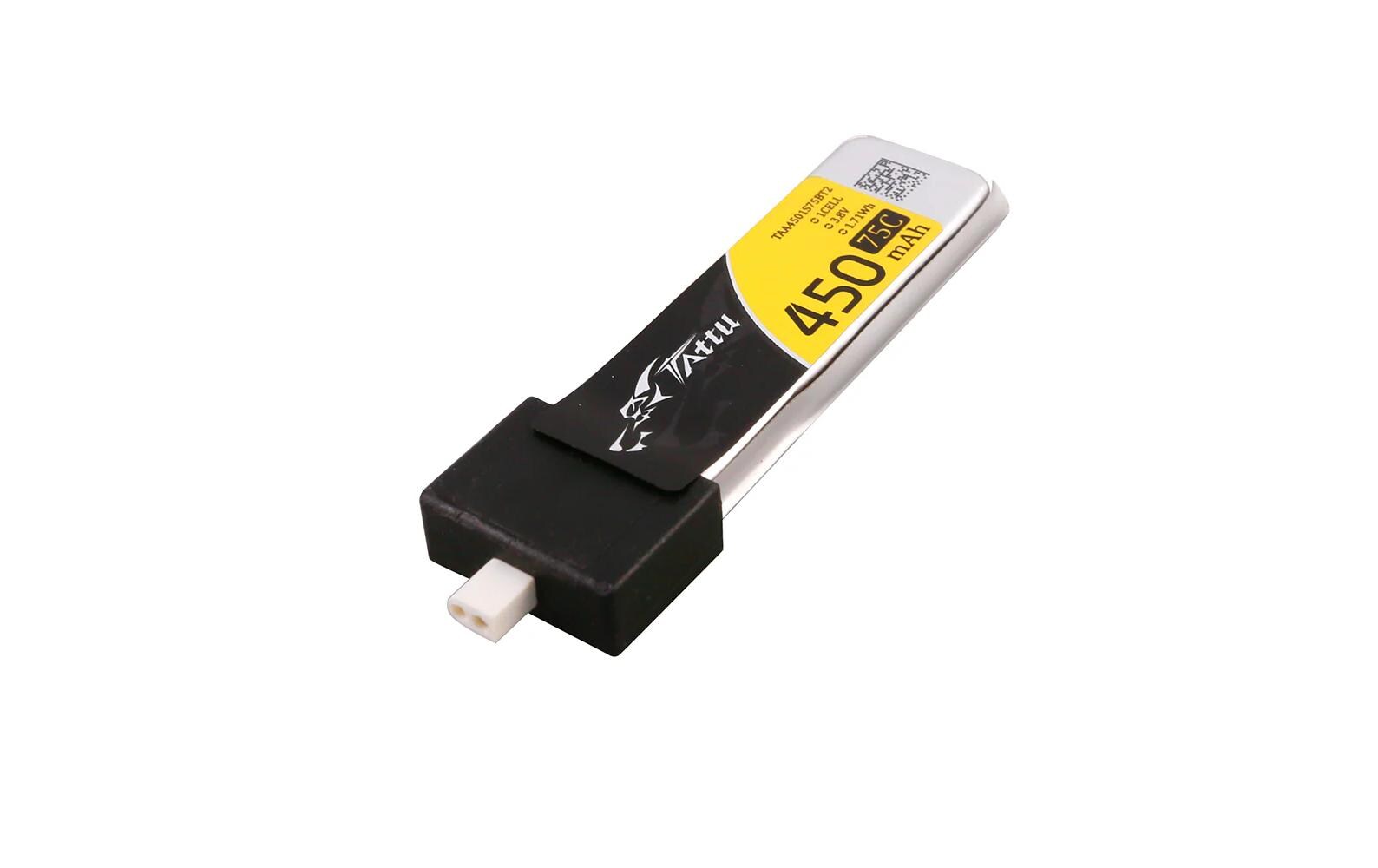 RC-Akku LiHV 450 mAh 3.8 V 75C 5 StückAkkuwahl für Micro-Quads